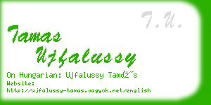 tamas ujfalussy business card